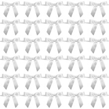 Collection de rubans à nœud papillon élégants, 50 pièces,-Blanc