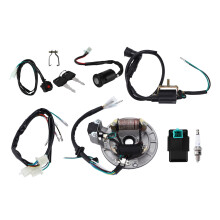 Kit completo di accensione motore per ATV, candela con resistenza compatibile con motori 4GY6, centralina CDI di alta qualità, bobina di accensione,