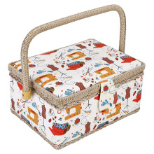 Sewing Box Large Vintage Sewing Basket For Needles And Thread Tape Measure And Other Sewing Supplies Storage StyleC