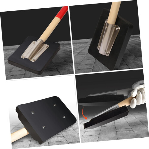Rubber mallet, tile tool, durable paving hammer with nonslip grip. 2