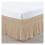 Elastic bed skirt with ruffles, soft, comfortable, wraparound, lightfast (brown, double bed) 1
