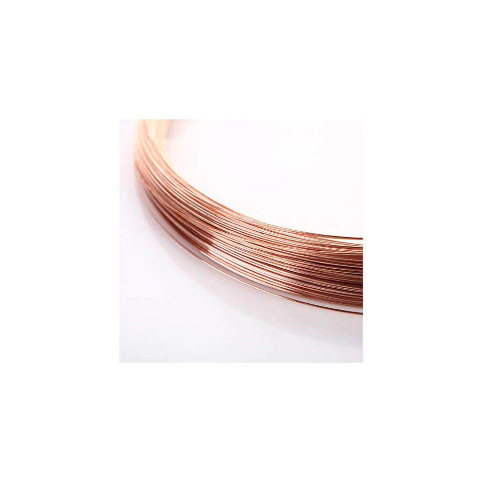 Copper Bare Wire T2 0.25 Mm Diameter, 1M/2M/5M Lengths, 99.90% Purity, Red Copper Color 9189345727436