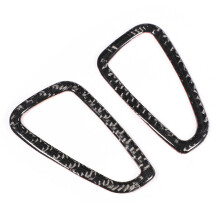Adhesivo embellecedor para salpicadero de fibra de carbono auténtica. Diseño moderno. Antirrayas. Delgado y ligero. Accesorio interior. Doble
