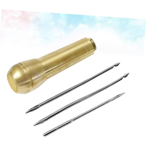 1 Set Partial  Kit for Leather with Copper Cone and Needles for DIY Projects 2