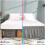 Elastic bed skirt with ruffles, soft, comfortable, wraparound, lightfast (brown, double bed) 4