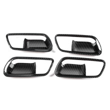 Türgriffmulden-Zierleiste aus ABS, einfache Montage, selbstklebendes Design in Carbonfaser-Optik, passend für 4 Toyota-Modelle, verbessert die