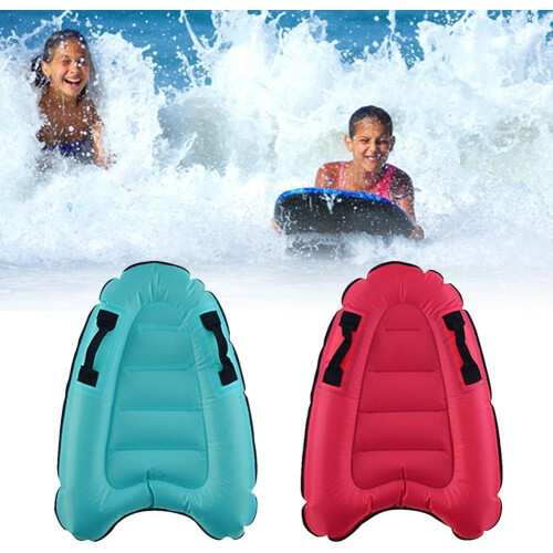 Inflatable Surfboard Kickboard For Kids Red Pool Beach Water Learning Board 1