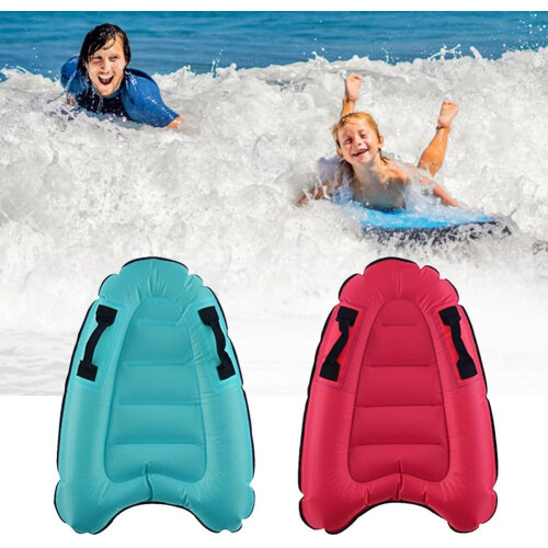 Inflatable Surfboard Kickboard For Kids Red Pool Beach Water Learning Board 2