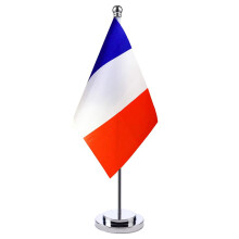 Desktop Flag With Solid Black Pole, Denmark Flag As Patriotic Decoration, Durable Polyester Mini Table Flags For Your Desk At Home Or In The Office, I