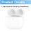 Θήκη γρήγορης φόρτισης για AirPods4, Για AirPods4ης γενιάς φορτιστής αντικατάστασης με 4