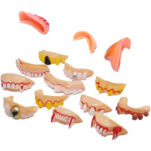 Uma experiência única de fantasia, dentes engraçados para trajes inesquecíveis, dentes de brincadeira fáceis de usar para uma transformação