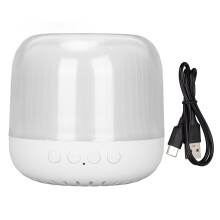 Lámpara de ambiente onírica con proyector giratorio y melodías relajantes, luz nocturna LED recargable con conexión Bluetooth, proyección de