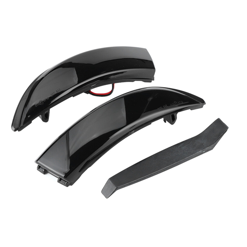 Rear View Mirror Turn Signal Dynamic Flowing Indicator W/ Lens, No Coding Required Abs Plastic Housing 4 Ford Fiesta 2011-2019 B-Max Light/Amber 9139052826250