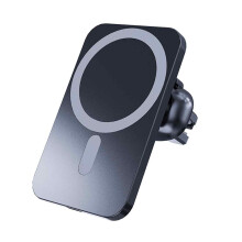 Trådløs bilopladerholder, stærk magnetisk fastgørelse med hurtig opladning 15W, automatisk fastgørelse til telefonholder til iPhone og Android,