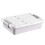 Waterproof underbed storage box, rolling, spacesaving, large capacity, gray 1