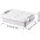 Waterproof underbed storage box, rolling, spacesaving, large capacity, gray 4
