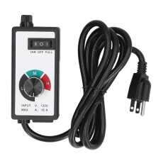 Snelheidsregelaar voor gemotoriseerde apparatuur, borstelmotor compatibel met UL-gecertificeerd netsnoer en variabele ventilatorsnelheidsregelaar,
