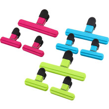 Assortiment de pinces à sacs pour une utilisation polyvalente, poignées antidérapantes et conception robuste pour une fermeture hermétique,