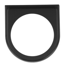 Universele montagebeugel voor enkele meter, zwart, gemaakt van duurzaam ijzer, geschikt voor alle voertuigen, met een glanzende zwarte afwerking.