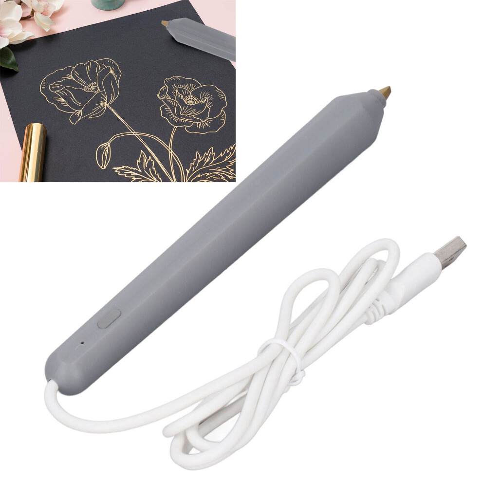 Lightweight Usb Hot Stamping Pen For Diy Foil Embossing, Abs Material 7681366643532