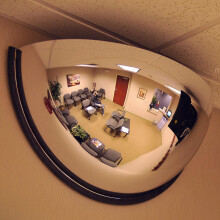 180 Degree Panoramic Dome Mirror 12 Inch Diameter 1/4 Dome Half Dome Convex Safety Mirror For Office