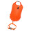 Swim Pull Buoy Swimming Float Bag For Pool  Visibility Non Slip Adjustable Strap Orange 1