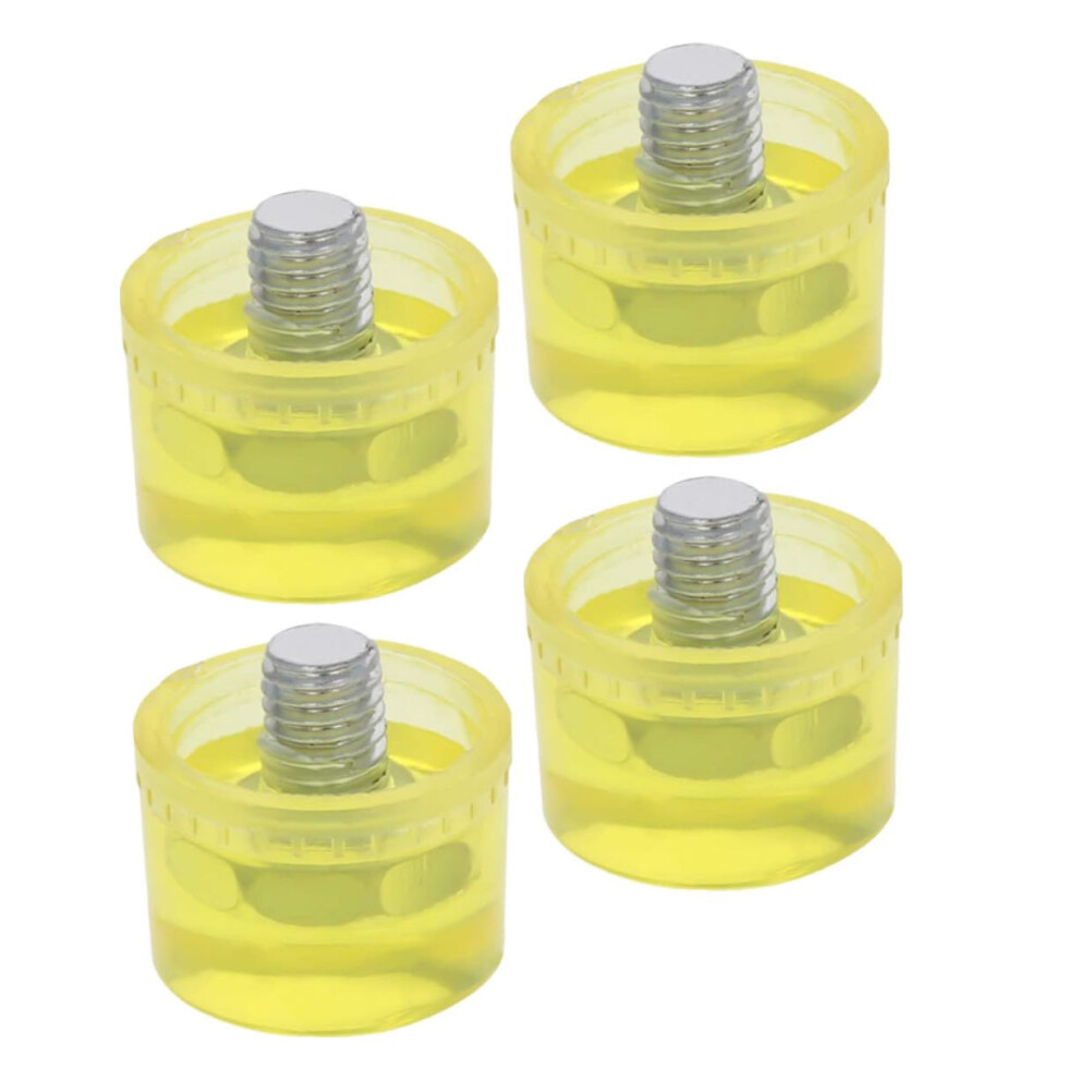 Replacement Rubber Mallet Tips 4 Pcs For Shock Absorbing Hammer Heads For Woodworking Upholstery Mechanic Use 9412369501233