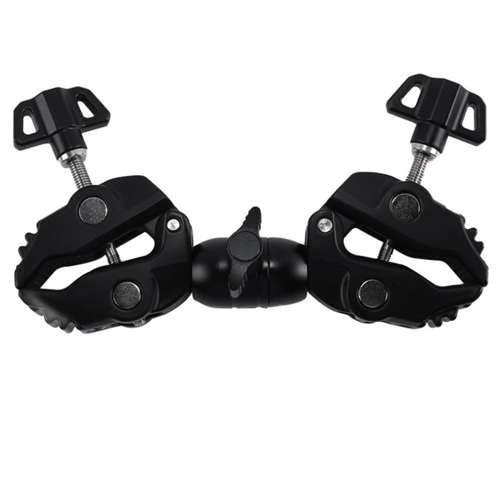 Double Metal Super Clamp Articulated Arm Clip 360 For Umbrella Monitor Led Light 9189345728174