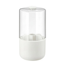 360 Degree Rotating Multi Compartment Makeup-Milk apricot white