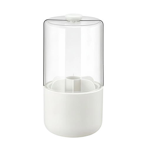 360 Degree Rotating Multi Compartment Makeup-Milk apricot white
