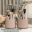 360 Degree Rotating Multi Compartment Makeup-Milk apricot white 6