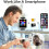 Full Touch Screen Android Smartwatch With SIM Card Slot Pedometer Camera FitnessTracker Silver Black 5
