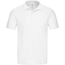 (XL, White) Fruit of the Loom Mens Original Pique Polo Shirt