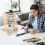 Thread Spool Organizer, Thread Rack, Large Capacity Wooden Thread Holder, Multipurpose Desktop Table Display Stand Shelf with 80 Spindles B 5
