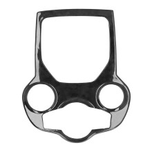 Accesorio de embellecedor interior para automóvil, cubierta de panel de consola central de fibra de carbono forjada para Alfa Romeo, marco de
