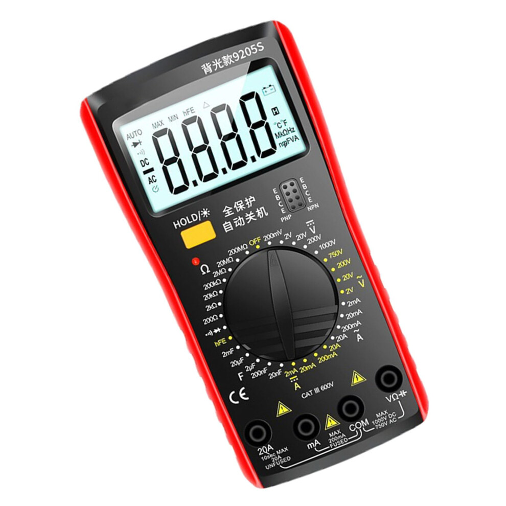 Digital Multimeter Backlit Display Antiburn Protection Accuracy Compact Build 9365049467711