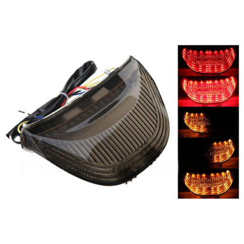 Φως πίσω LED σε φιμέ χρώμα4 2003-2007Honda CBR Series, Φως φρένων μοτοσικλέτας με ενσωματωμένα