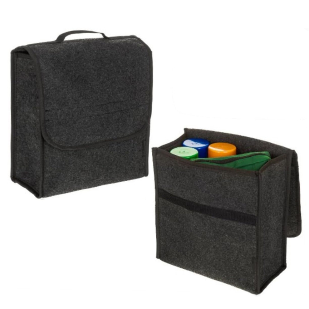 Car Trunk Storage Bag Felt Boot Organizer 30X29x16cm Portable Tool Organizer 9365049467872