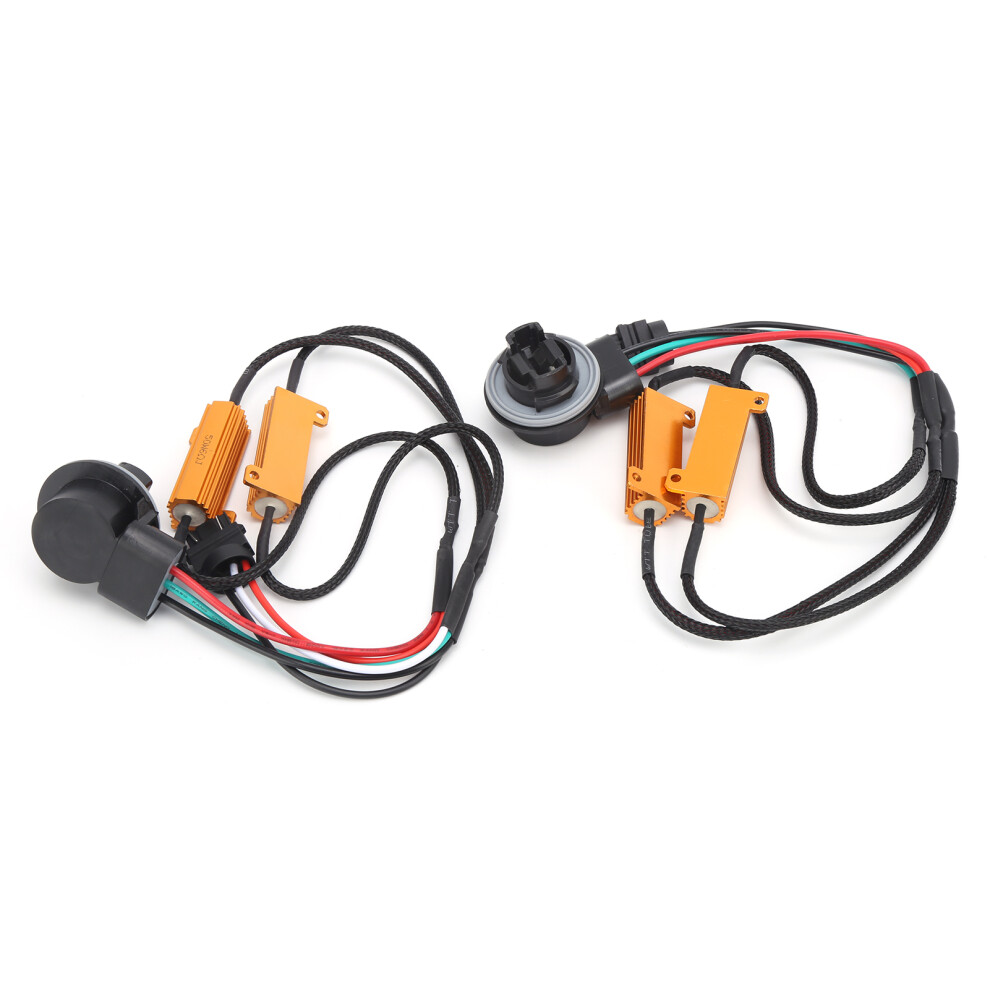Turn Signal Blink Load Resistors Fix Led Bulb Hyper Flash Prevent Dashboard Warning Message 50W 12V Long Life Plug Play Fix Can Bus Error Code 9139052827271