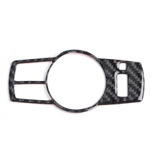 Marco del interruptor de faros de fibra de carbono, embellecedor interior, decoración Cover4Cars, interior moderno, antiarañazos, resistente al