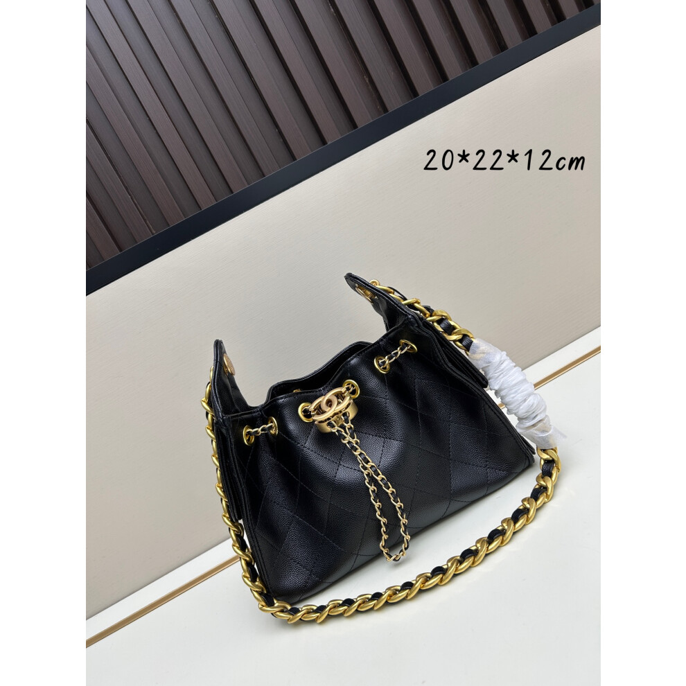 Xhrain Chanel 25 Bag Mini Caviar 9668 Black