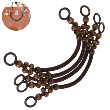 U-Shape Purse Handles, 4 Pcs Set: Timeless Wooden Beads For Your Creative Handbag And Purse Designs