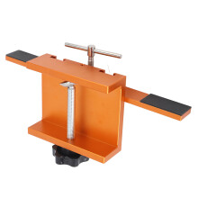 Plantilla de montaje para puertas de gabinetes, plantilla para herrajes de gabinetes con brazo de soporte de altura ajustable y abrazadera resistente