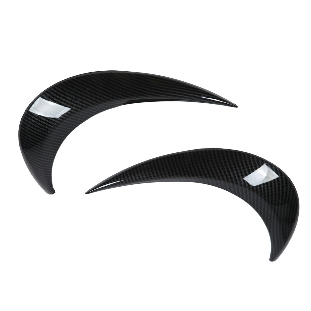 Car Headlamp Eyebrow Cover Set W/ Scratch Resistant Design Sleek Streamlined Look Stylish Appearance Headlight Protection Prevent Scratches Premium 9139052827912