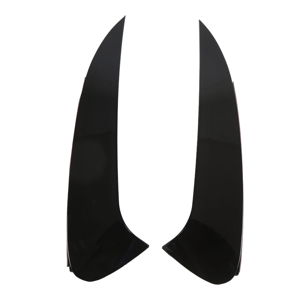 Rear Bumper Air Vent Cover, Rear Bumper Vent Spoiler Trim 4 Mercedes Benz Gle Coupe C292 2015-2019, Glossy Abs Side Splitter Insert Decor Black 9139052827929