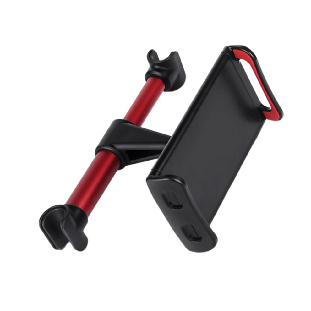 Car Back Seat Headrest Bracket For Phone And Tablet, 360Degree Rotation, Adjustable Width, Red 9365049470278