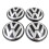 4PCS VW Car Wheel Centre Hub Cap 56mm 2002-2015 3