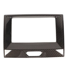 Embellecedor del marco de navegación para Ford Ranger T6 2015+, ajuste perfecto, accesorio de fibra de carbono para el tablero interior del sistema