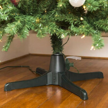 Rotating Christmas Tree Stand Spinning Xmas Tree Holder Up To 7.5 Ft Tall Indoor Use Only 3Way Control Switch