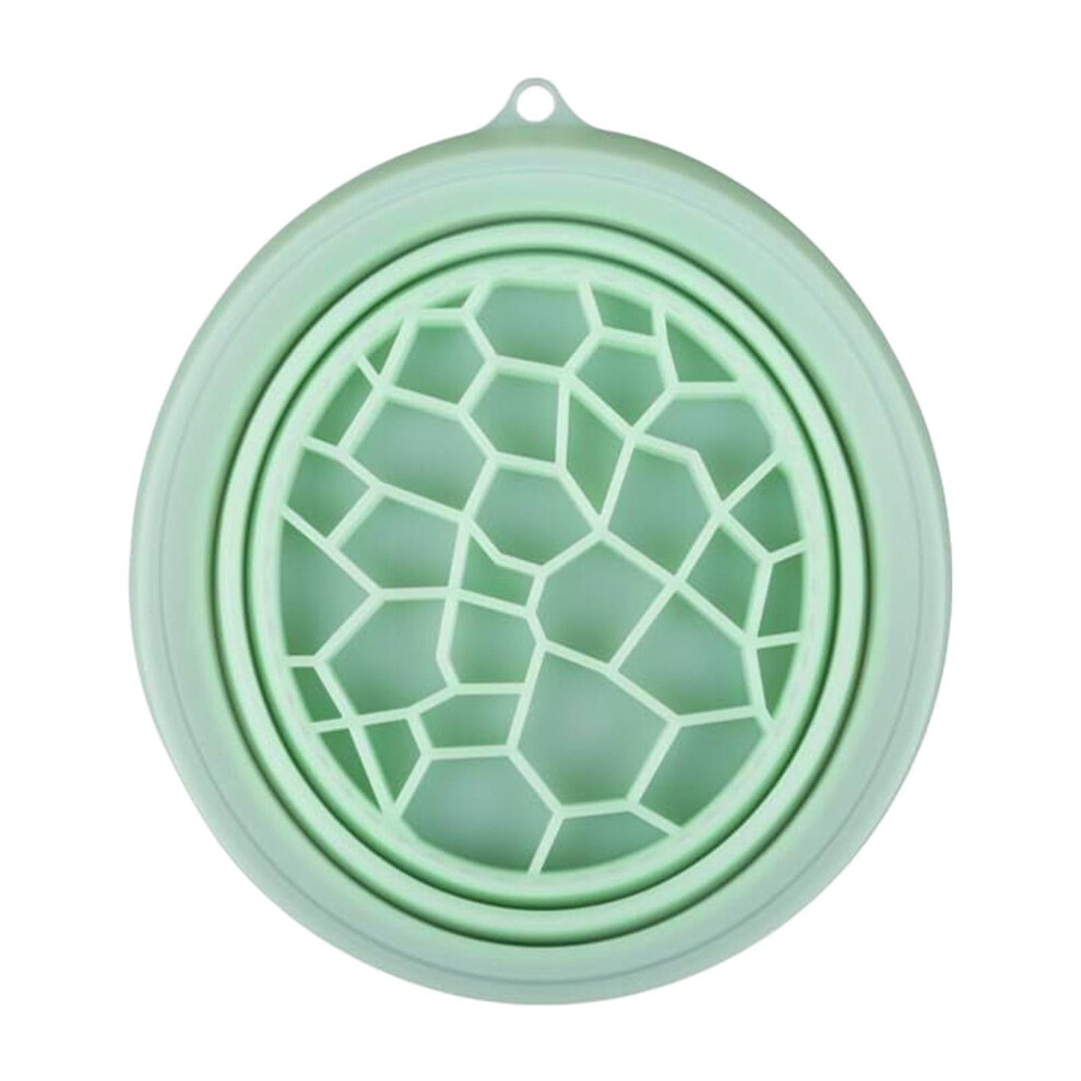 Face Ice Bath Bowl, Foldable Silicone Wash Basin, Quick Cooling Face Ice Tub (Green)